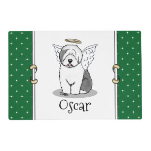 Nice Angel Old English Sheepdog (Gray 1) - Cute Placemat