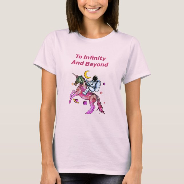 Nice Astronaut Ride Space Unicorn Horse  T-Shirt (Front)