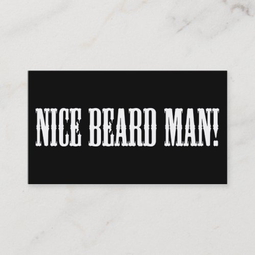 Nice beard Business card