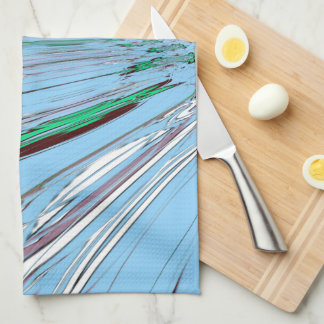 Nice Beautiful Aqua Blue Amazing Floral Motif Art Towel