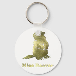nice beaver keychain