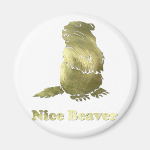 nice beaver magnet