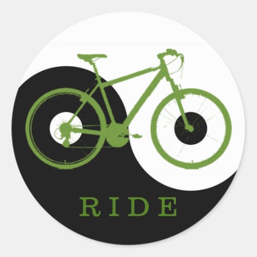 nice bicycle  biking  bike_themed classic round sticker