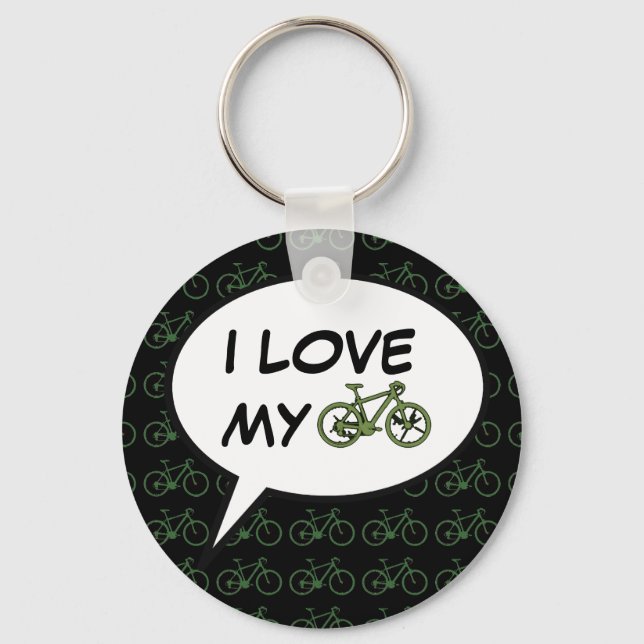 nice bicycle . biking . bike-themed keychain (Front)