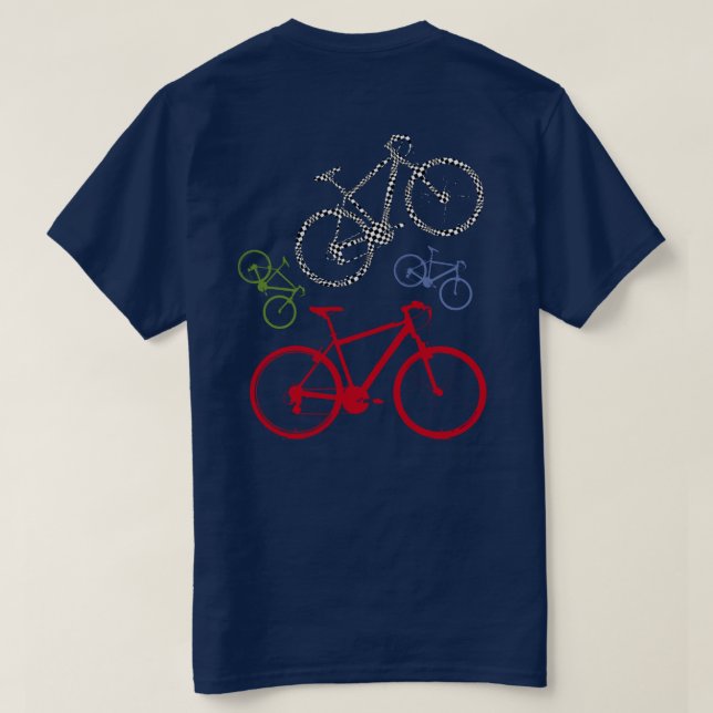 nice bicycle . biking . bike-themed T-Shirt (Design Back)