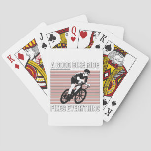 Nice Bike Rider Design - A Good Bike Ride Fixes Poker Cards