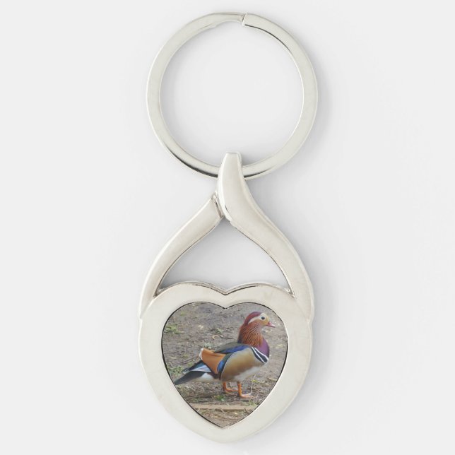 Nice Bird Heart Keychain (Front)