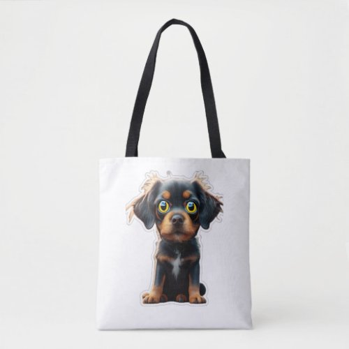 Nice black dog with green eys Classic T_Shirt Tote Bag