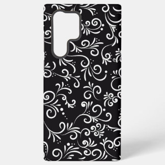 Nice Black Elegant Ornamental Samsung Galaxy S22 Ultra Case