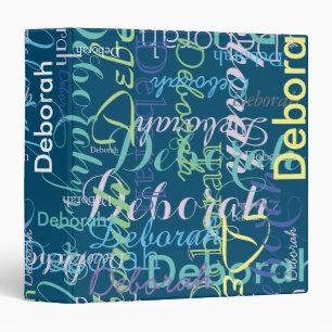 nice blue binder with color names