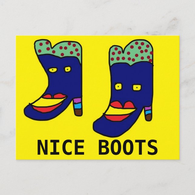 Nice boots postcard (Front)