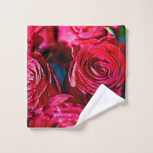 Nice Bunch Of Red Roses Bath Towel Set Zazzle