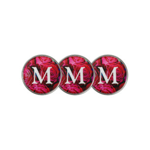 Nice Bunch Of Red Roses Golf Ball Marker