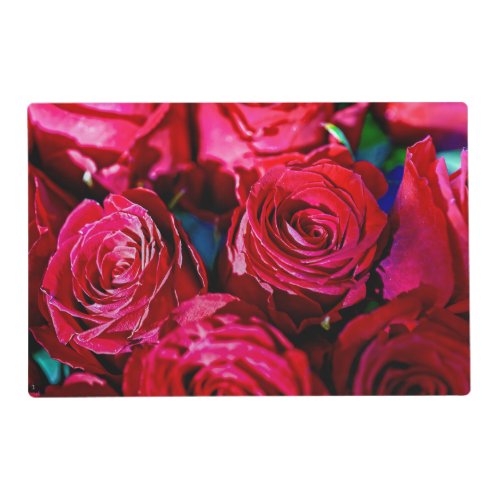 Nice Bunch Of Red Roses Placemat