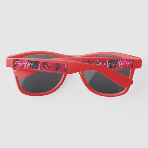 Nice Bunch Of Red Roses Sunglasses