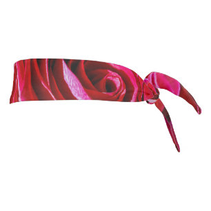 Nice Bunch Of Red Roses Tie Headband