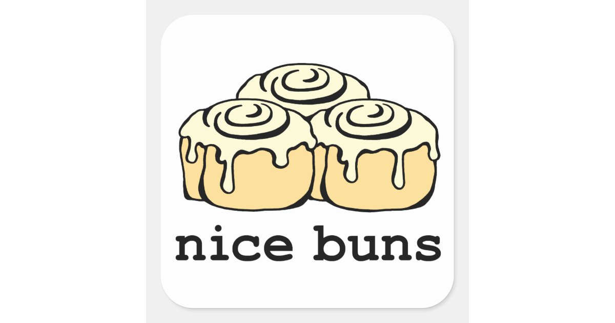 Cinnamon Roll Honey Bun Grey Cartoon Design Cute Heart Sticker, Zazzle