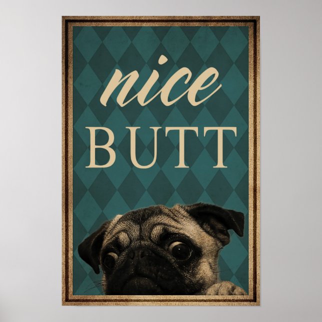 Nice Butt - Home Decor Wall Art (Front)