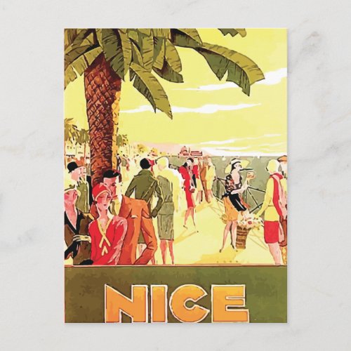 Nice by Lorenzi  Vintage Travel Postcard