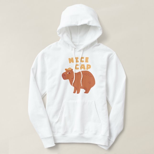 Nice Cap Capybara Hoodie (Design Front)