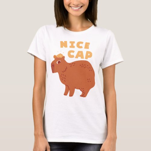 Nice Cap Capybara T_Shirt