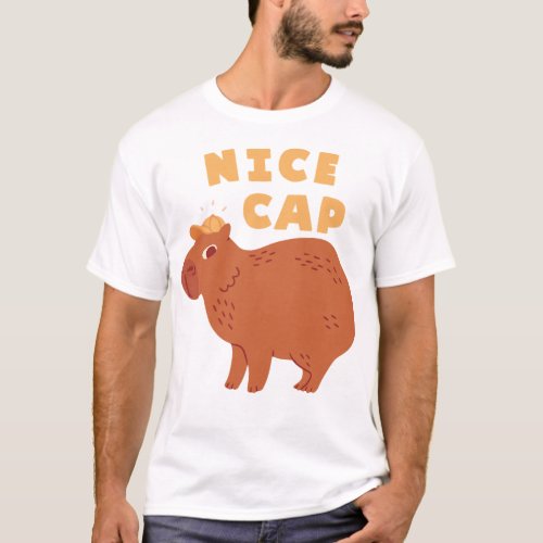Nice Cap Capybara T_Shirt