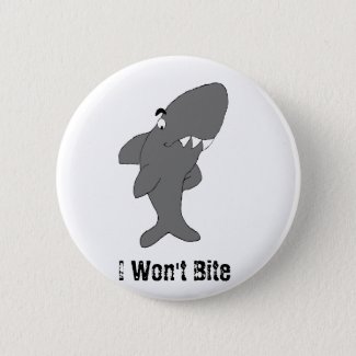 Nice Cartoon Shark Button