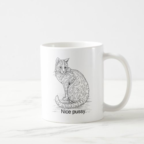 NICE CAT COFFEE MUG