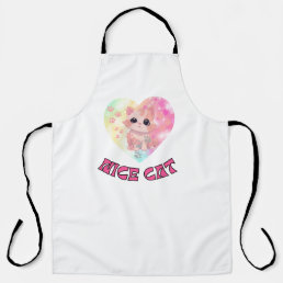 Nice CAT in kitchen  Apron