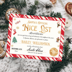 Nice Certificate Approved Santa Claus  Poster