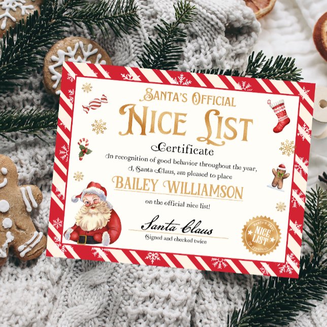 Nice Certificate Approved Santa Claus  Poster (Creator Uploaded)