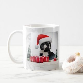 Nice christmas black kitty Mug