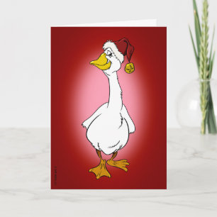 Nice Christmas Goose Holiday Card
