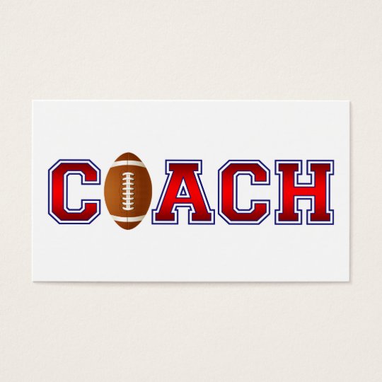 Nice Coach Football Insignia Business Card