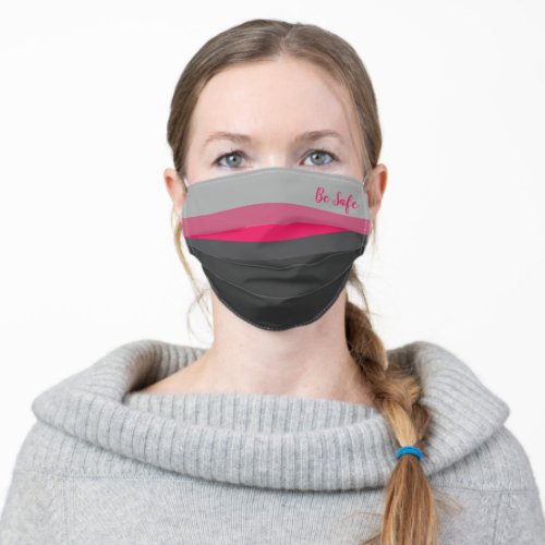 Nice Colorful Striped Pattern Be Safe Adult Cloth Face Mask