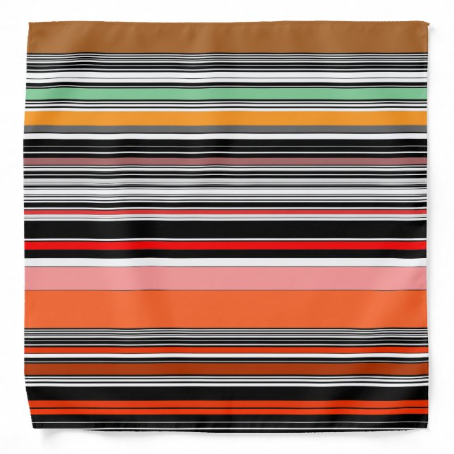 Nice colorful stripes bandana (Front)
