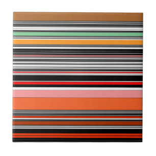 Nice colorful stripes ceramic tile