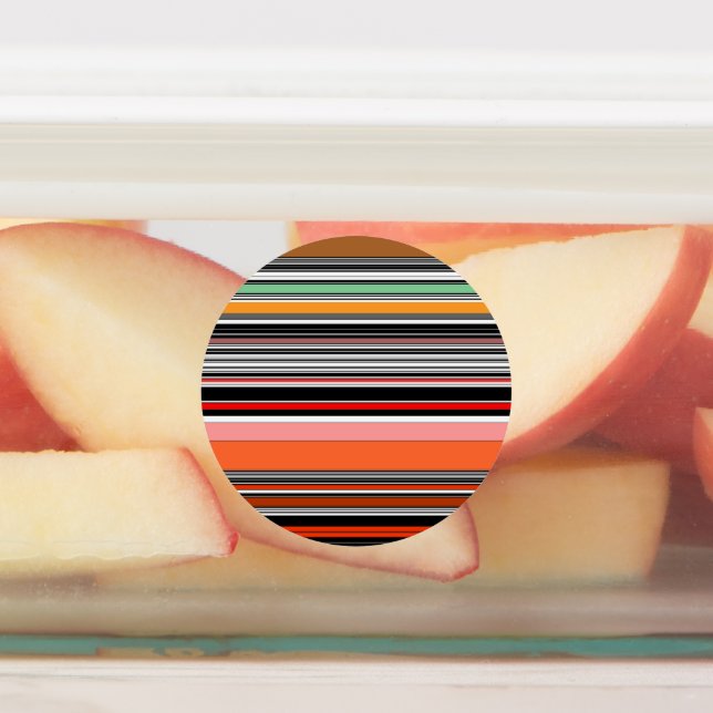 Nice colorful stripes labels (Affixed)