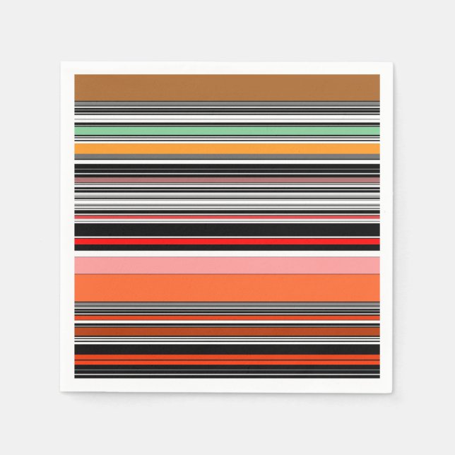 Nice colorful stripes napkins (Front)
