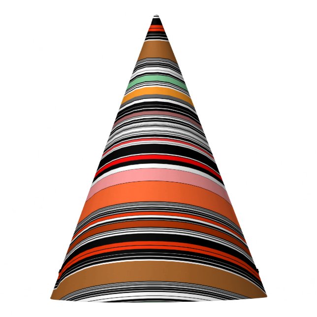 Nice colorful stripes party hat (Front)