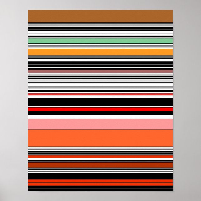 Nice colorful stripes poster (Front)