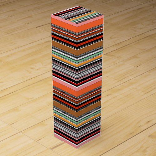 Nice colorful stripes wine box
