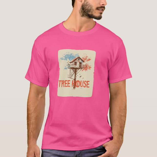 Nice colorful Treehouse Outfit T-Shirt (Front)