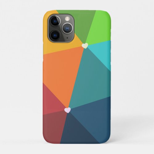 Nice colorful Triangles Pattern iPhone 11 Pro Case