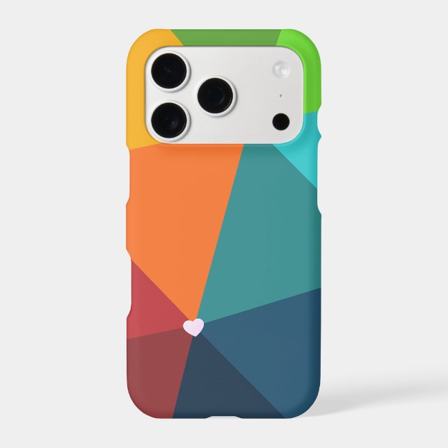 Nice colorful Triangles Pattern Iphone Case (Back)