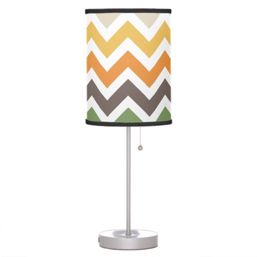 Nice colorful zigzag pattern table lamp