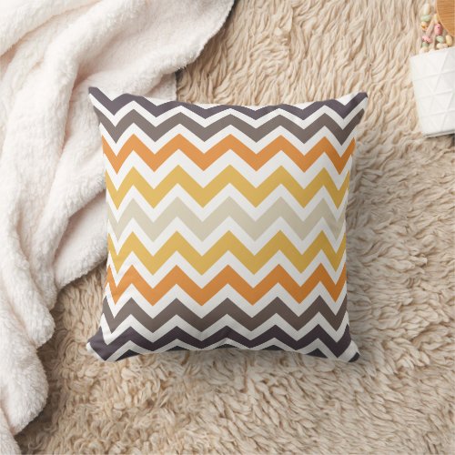 Nice colorful zigzag pattern  throw pillow