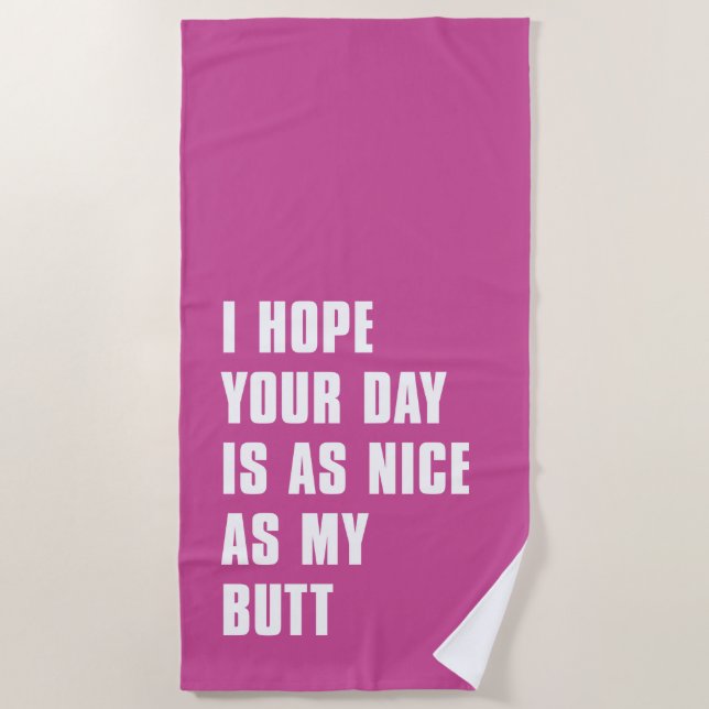 Nice Day Beach Towel (Front)
