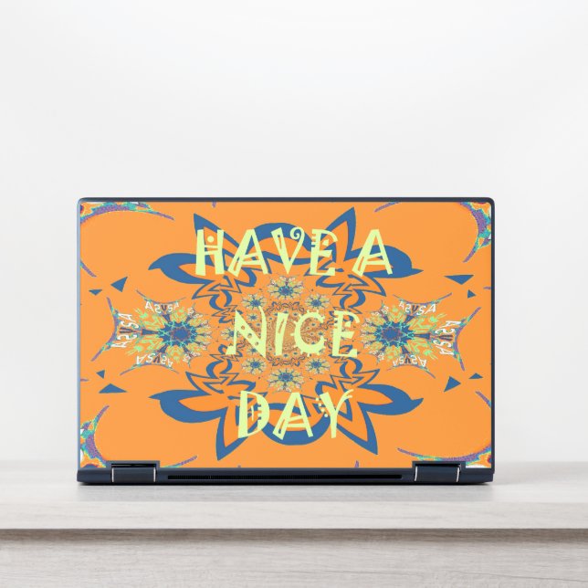Nice day Beautiful baby dark pink floral  shade a  HP Laptop Skin (Front)