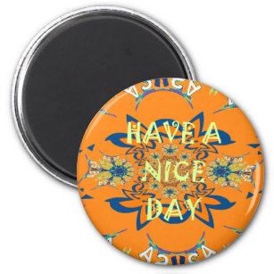 Nice day Beautiful baby dark pink floral  shade  Magnet